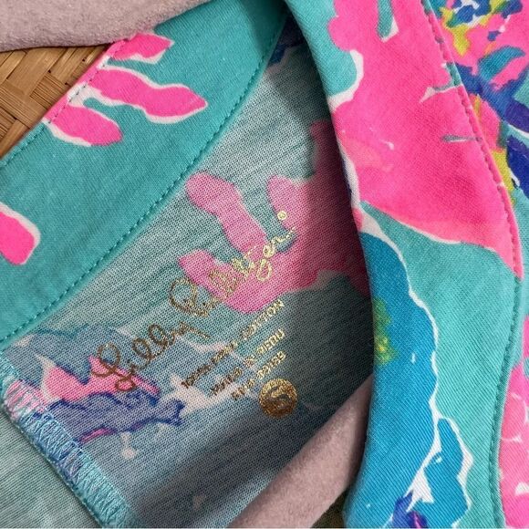 Lilly Pulitzer Riva Dress Shorely Blue Sandstorm Women’s Size S (Small flaws) - Picture 3 of 8